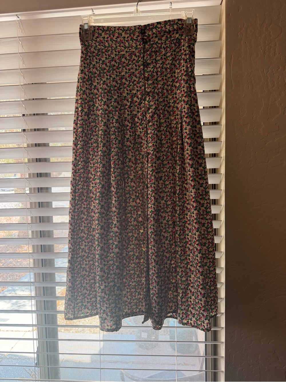 H&M Floral Maxi Skirt in Pink, Green & Cream - Picture 3 of 15